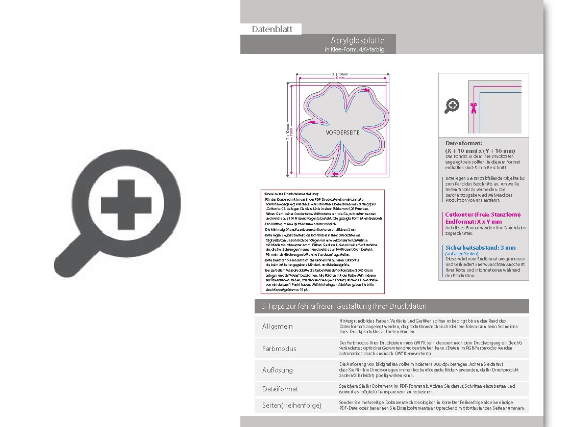 Product Bild acrylplatte_mit_echtglasbeschichtung_in_kleeblatt-form_konturgefr__st___einseitig_4_0-farbig_bedruckt