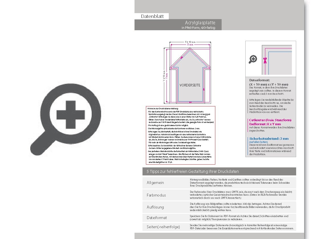 Product Bild acrylplatte_mit_echtglasbeschichtung_in_pfeil-form_konturgefr__st___einseitig_4_0-farbig_bedruckt