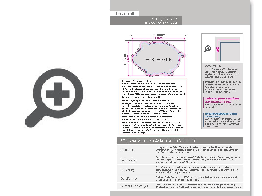 Product Bild acrylplatte_mit_echtglasbeschichtung_in_schwein-form_konturgefr__st___einseitig_4_0-farbig_bedruckt