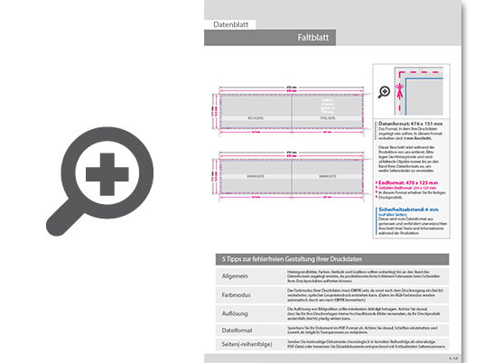 Product Bild faltblatt__gefalzt_auf_maxi-format_quer_(23_5_cm_x_12_5_cm)__vertikaler_mittelfalz__4-seitig