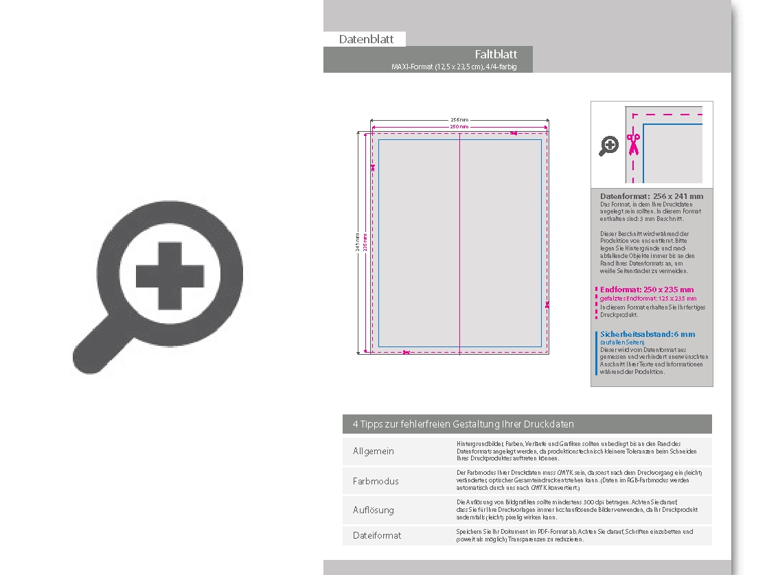 Product Bild faltblatt__gefalzt_auf_maxi-format_(12_5_cm_x_23_5_cm)__vertikaler_mittelfalz__4-seitig