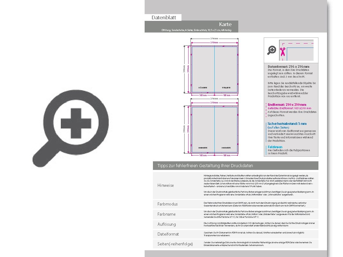 Product Bild trauerkarte_din_lang_4-seiter_4_4_farbig_+_sonderfarbe_gold