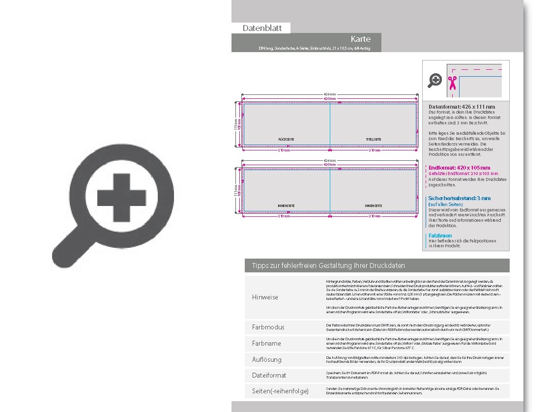 Product Bild trauerkarte_din_lang_quer_4-seiter_4_4_farbig_+_sonderfarbe_gold